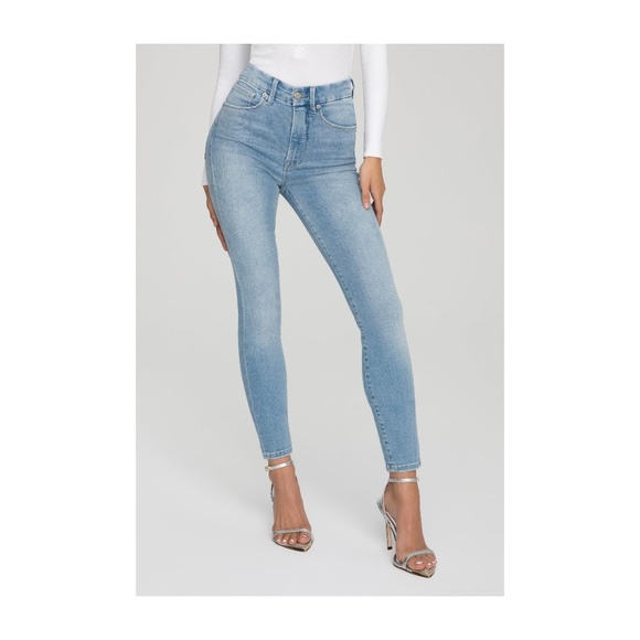 GOOD AMERICAN GOOD WAIST SKINNY JEANS High Waist Flat Tummy SIZE 4 - Picture 3 of 8
